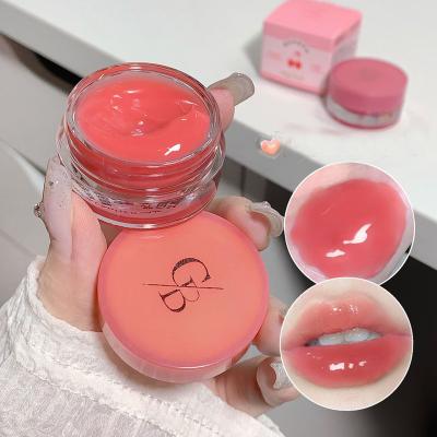 China Waterproof 2024 Gege bear Canned Jam Lip Gloss Moisturizes mirror High-shine finish Non-Stick Cup Comfortable Ultra Glossy Sheen lip glaze for sale