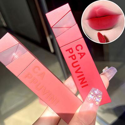 China Velvet Hot sale new Wholesale Cappuvini Super Stay Lipstick Non-Faded Smudge-Proof Lip Color Velvet Matte Lipstick for Daily Makeup for sale