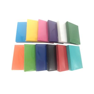 China Cheap Safety Custom Printed Logo Playing Card Sleeves More Colors Plastic Trading for sale