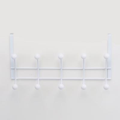 China Viable Over The Door Hook Holder 10 Plastic Acrylic Hooks, Over The Door Hook Hanger for sale