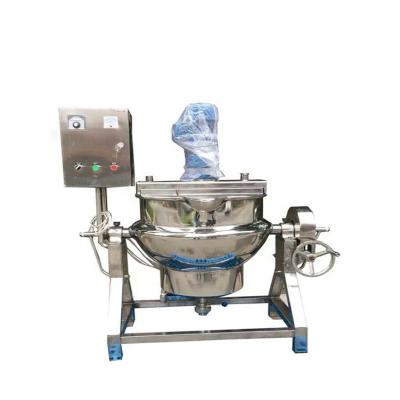 China Thickened Insulation Layer 500 Liter Steam Jacketed Cooking Kettle Cooking Kettle With Mixer for sale