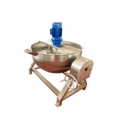 China Thickened Type Food Insulation Layer Industrial Cooking Jacketed Steam Kettle for sale