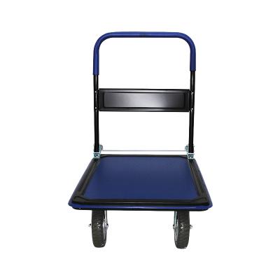 China Tools 350KG Trolley Blue And Black Industrial 91*61*98cm Hand Transport Carts And for sale