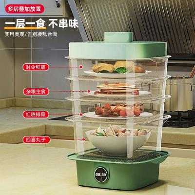 China 2021 New Product Ideas Sustainable Tabletop Food Storage And Container Food Cover Smart Kitchen Tableware Food 5 Layers Stackable Cover Insulation for sale