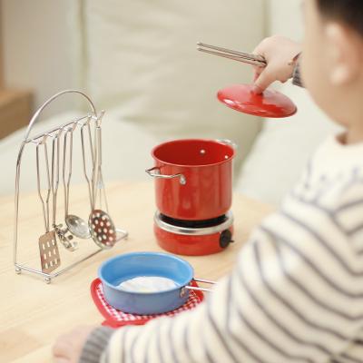 China Stainless Steel Tableware Cooking Play Set Kitchen Accessories Toys for sale