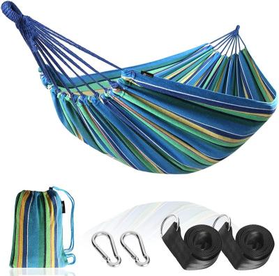 China Durable Woven Outdoor Camping Swings Colorful Hammock Wholesale for sale