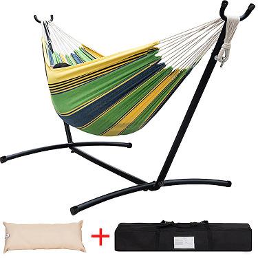 China Durable Outdoor Portable Steel Stand Hammock Camping Hammock for sale