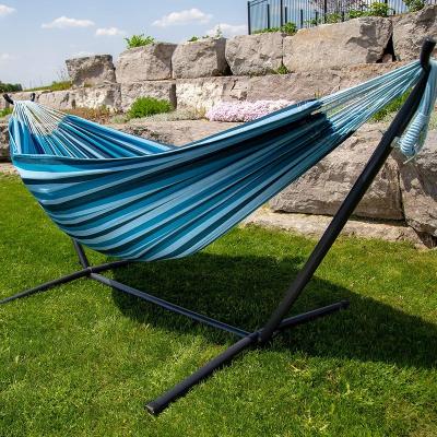 China Durable New Style Adjustable Hammock With Stand 2 Person Portable Hammock Outdoor Hanging Hammock for sale