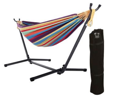 China Wholesale Durable Metal Outdoor Portable Beach Camping DIY Hammock Chair Steel Stand Double for sale