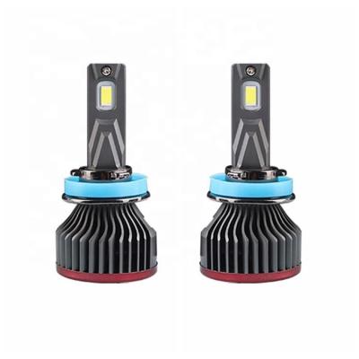 China Car LED Headlight 12V 6000K Aluminum Housing Lux Led Para Automobiles H11 Fog Light H4 H7 Headlight Conversion Kit for sale