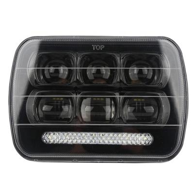 China 7inch 60W Aluminum LED Work Light Trucks LED Work Light With Lens And DRL Design for sale