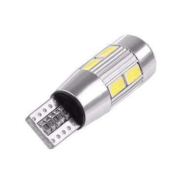 China Width Light T10 5630 10 SMD Lens CANBUS 12V 24V W5W Bombilla Led T10 LED Auto Light Bulbs 9200 for sale