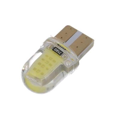 China Silicone W5W T10 194 168 COB Led Bulb CANBUS T10 Silicone License Bulbs Led Car Light for sale