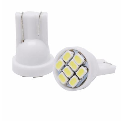 China Plastic Width 8 Light T10 3020 SMD 12V 24V W5W Bombilla T10 Led Car Interior Light for sale