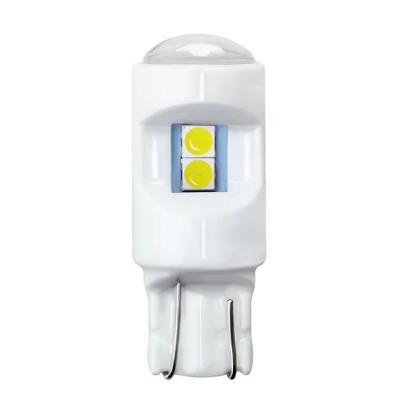 China Hot Sale Car Led Light T10 W5W 3030 6SMD Ceramic 12V 24V Bombilla T10 Led Bulbs Caro for sale