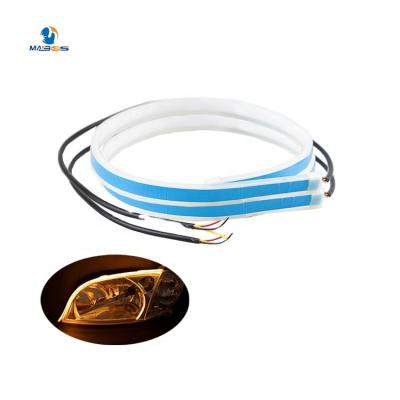 China 30cm 45cm 60cm Flexible Two Color Led 12v Daytime Running Light Flexible Drl Strip Light for sale