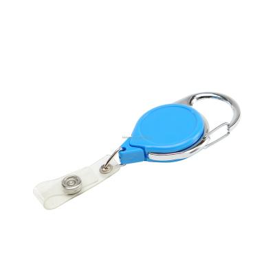 China High Quality Desk RTS Hook Metal Carabiner Retractable Badge Reel For Main Holder for sale