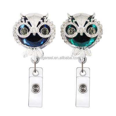 China Hot Selling Logo Rhinestone Yoyo Reel Badge Custom Logo Doctor Nurse Student ID Card JBK-06B Badge Reel Holder Animal Retractable ID Card for sale