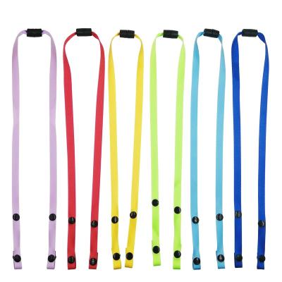 China Masking Lanyard Strap Nylon Material Double Loose Clips For Nurses Or Students for sale