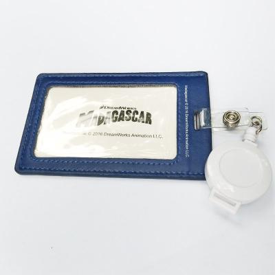 China ID card badge holding business identification double-sided transparent card holder for sale