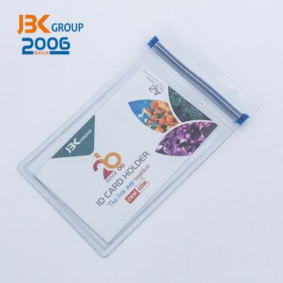 China Waterproof Soft Card Holder PVC ID Card Exhibition Card Holder for sale