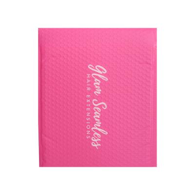 China Superior cushioning and surface protection Factory Direct Pink Self-Adhesive Custom Logo Shipping Bag Envelopes Poly Bubble Mailers for sale