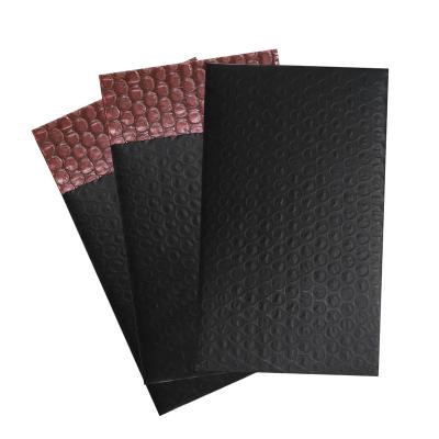 China Superior cushioning and surface protection Black Custom Self-adhesive Packaging Shipping Bag Envelopes Poly Bubble Mailers for sale