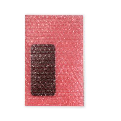 China Open Top Wholesale Pink Transparent Bag Anti Static Electronic Components Air Bubble Bags for Packaging for sale