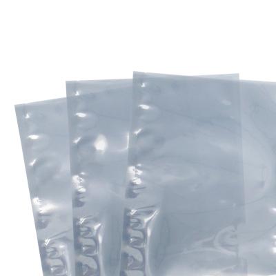 China Industrial Custom Logo Silver Grey Heat Seal  Electronics Packaging Anti-static Shielding ESD Bag Pouches for sale