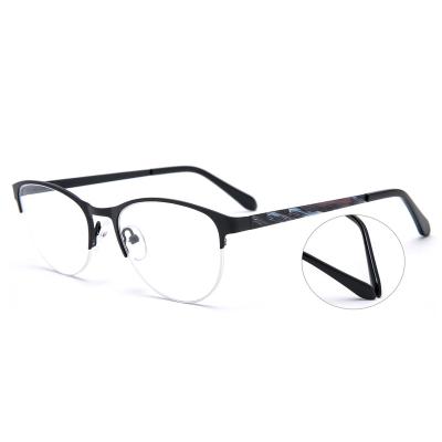 China Two Sheet Metal Front Manufacturers Designer Glass Frames Fashion Custom Metal Spectacles Or Optical Frames for sale