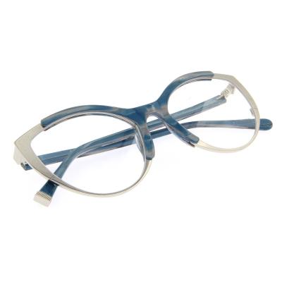 China Luxury High Quality Designer Eyewear Glasses Combination Frame For Women for sale