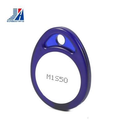 China sunbestrfid factory price white custom plastic round plastic NFC tag 9969 smart tag TAG 9969 waterproof/waterproof RFID key fobs for sale