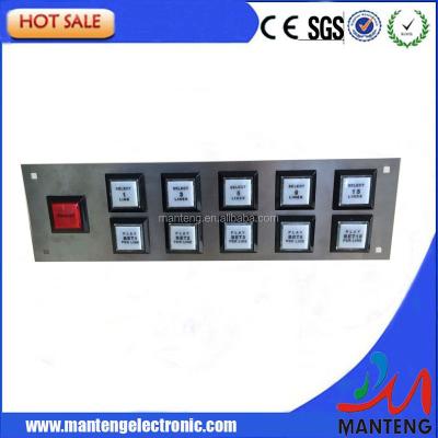 China LED Metal Panel with Button for WMS Game PCB Board for sale