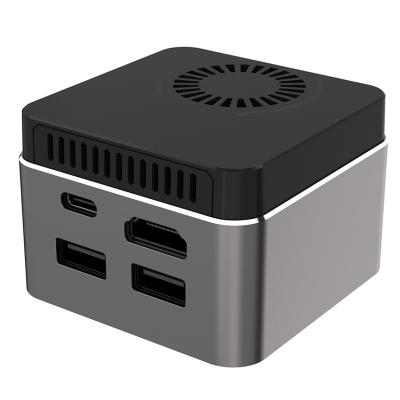 China Fanless Mini Box Intel® Nuc  Emmc Up To 256GB Gemini Lake-R J4125 quad Core Pc for sale