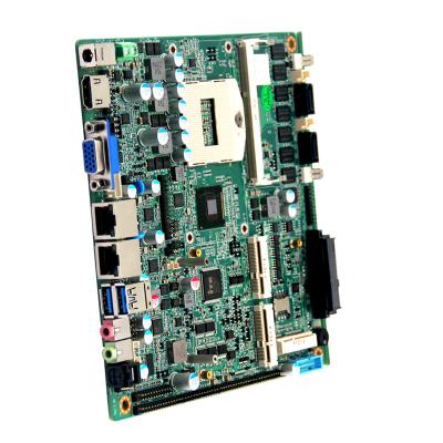 China Placa base industrial Mini Itx QM87/HM86/HM87 con 10 * USB 2 * RTL8111E Gigabit Lan Amplio voltaje 8-36V fuente de alimentación en venta