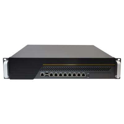 Chine Montage en rack 2U 8 Gigabit LAN Prise en charge Intel® C236 9e I3 I5 I7 Pare-feu pour ordinateur industriel Appareil PC à vendre