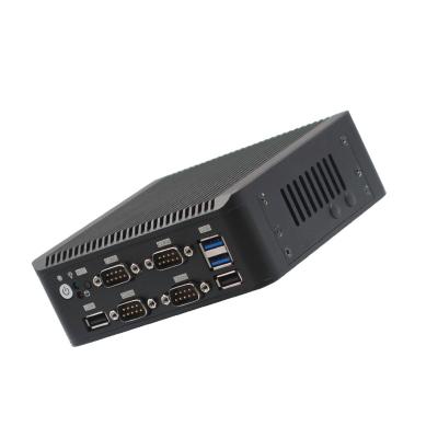 China Lüfterloser Intel® Gemini Lake Vier Kern J4125 Mini-Industrie-PC 2 Gigabyte NIC 6COM Nuc zu verkaufen