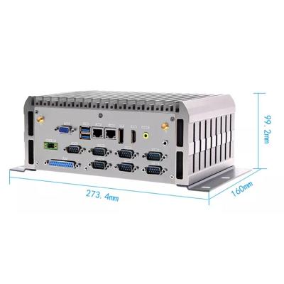 China Intel® 4e generatie i7-4700MQ X86 ventilatorloze industriële mini-pc 2LAN 6COM LPT DP-poort Te koop