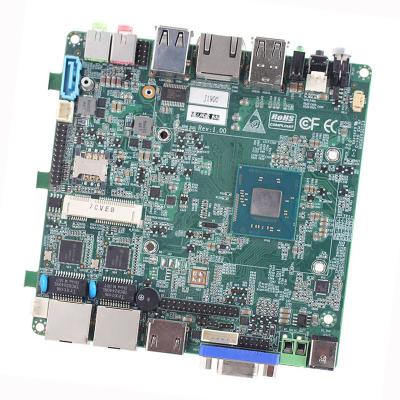 China Quad Core E3845 Itx Industrial Mini Nano placa-mãe RJ45 RS232 Console 2 LAN à venda