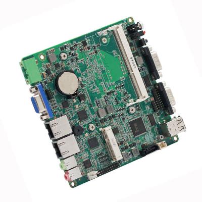 China Bay Trail J1800 / J1900 / E3845 /N2806 Fanless NUC Motherboard 2 LAN 4 COM Industrial NUC Mainboard for sale