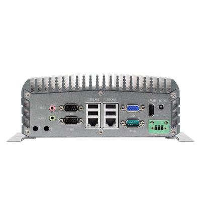 China Intel N3710 Quad Core Mini PC , Fanless Industrial PC 6COM 2LAN for sale