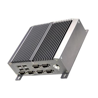 China Ventilatorloze industriële mini-pc 2 LAN Intel Bay Trail J1800 J1900 E3845 CPU Te koop