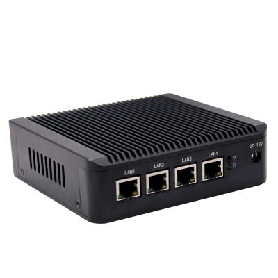 중국 4 이더넷 LAN 방화벽 Pfsense 미니 PC 팬리스 쿼드 코어 E3845 J1900 판매용