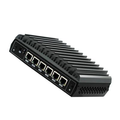 China 5e generatie Intel® Core I3 I5 I7 Firewall-pc Mini 6 LAN Soft Router Ondersteuning PFsense Te koop