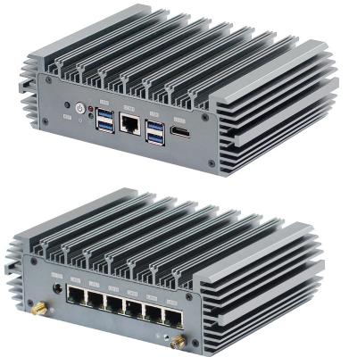 China 6 Gigabit LAN Firewall Kleiner lüfterloser Computer der 11. Generation Intel I3-1115G4 zu verkaufen