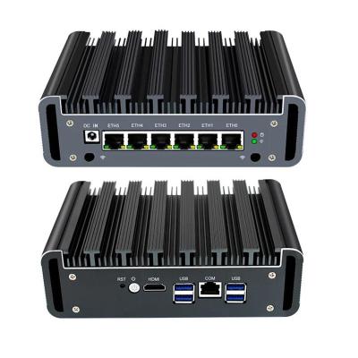 China 3865U 3867U Firewall-PC, industrieller lüfterloser Mini-PC 6 Gigabit LAN DDR4 RAM zu verkaufen