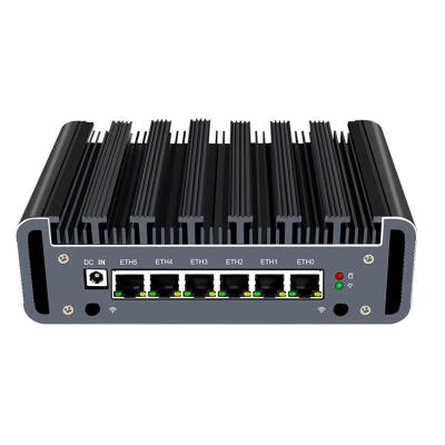 Китай Промышленный безвентиляторный мини-ПК Pfsense Intel 8th Gen I3-8130U 6 Gigabit LAN программный маршрутизатор продается