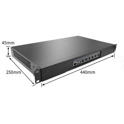 China 1U Rackmount PC com firewall Quad Cores N5105 6 I225 2500M NIC Soft Router Suporte PFsense à venda