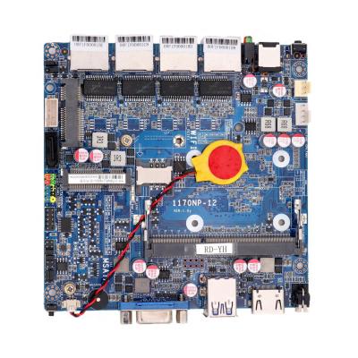 中国 Intel® Bay trail quad cores J1900 NANO Motherboard 4 LAN firewall pc motherboard 販売のため