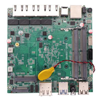 中国 Intel® quad cores J4125 NANO Motherboard 4*2.5G LAN firewall pc motherboard pFsense 販売のため